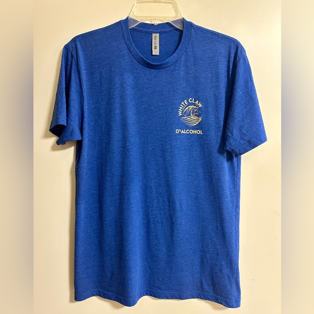 White Claw 0% Alcohol blue medium T shirt